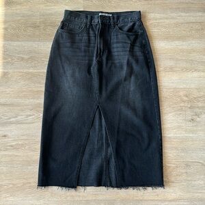 JustUSA denim midi skirt